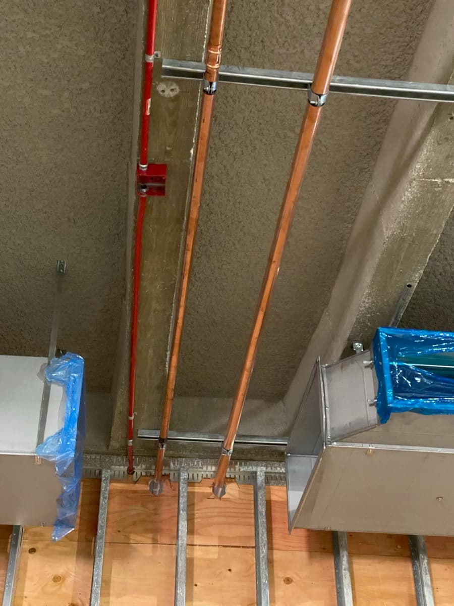 Copper Pipe Rough-In